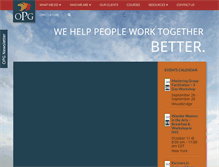 Tablet Screenshot of organizationalperformancegroup.com